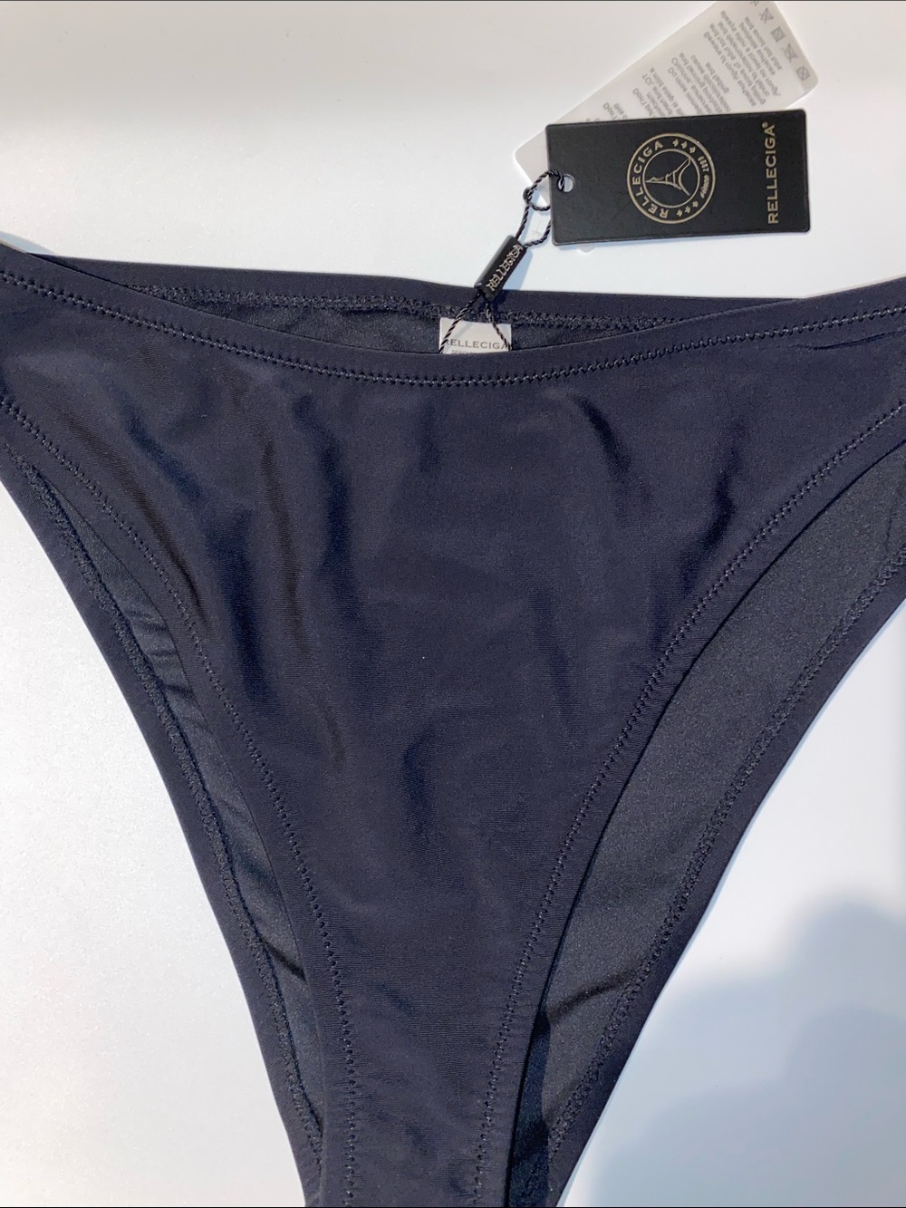 RELLECIGA Black High-Cut Bikini Bottom small